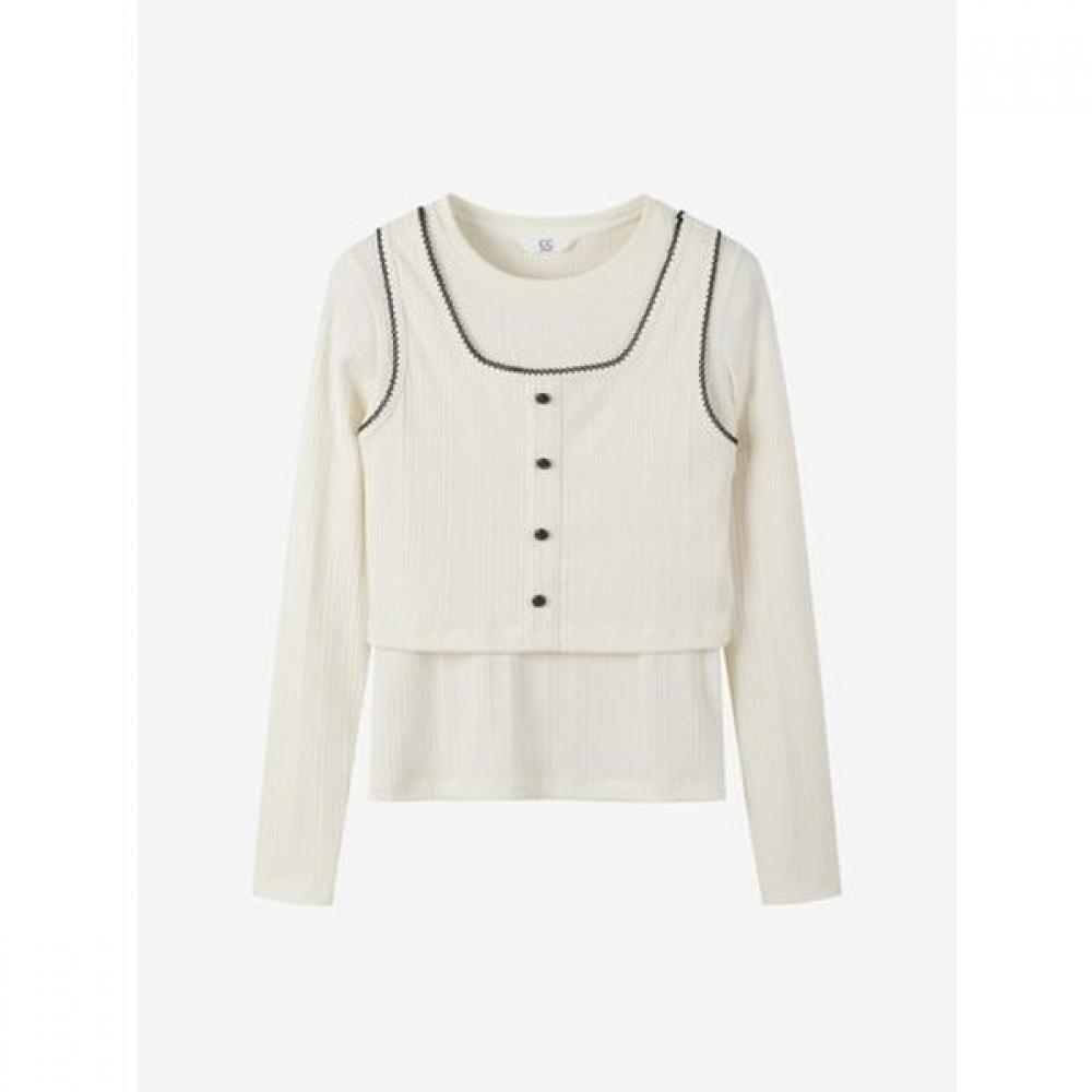 Cc CollecT Two Way Layered T shirT  C261psm021 