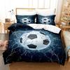 Комплект постельного белья из трех предметов серии «Футбол» с 3D цифровой печатью, комплект из двух предметов