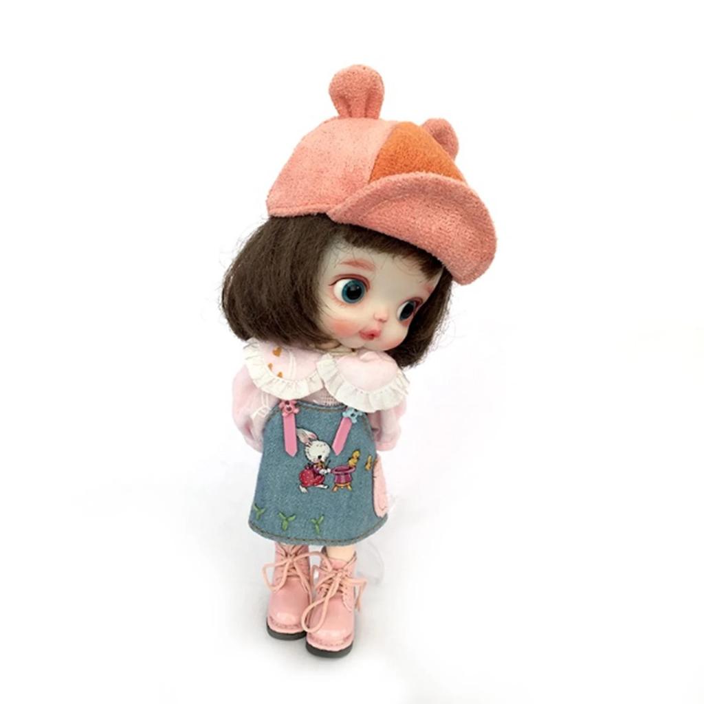 Фигурка ребенка OB11 Аксессуары для ob11 Шапка-кролик obitsu 11 Molly Gsc 1/12 BJD Аксессуары для кукол Одежда BJD Одежда для младенцев 4 цвета