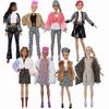8 Pcs 30 Cm Barbie Doll Clothes, Trendy Sweater Jacket and Shawl, Doll Clothing Accessories