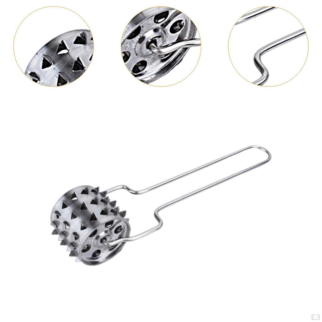 Мясотендерайзер, измельчитель кубиков, ролик для смягчения мяса, нержавеющая сталь