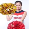 28cm Double Hole Finger Ring Style Cheerleader Pom Poms Metallic Streamer Club Sport Supplies Dance Party Decorator Tools