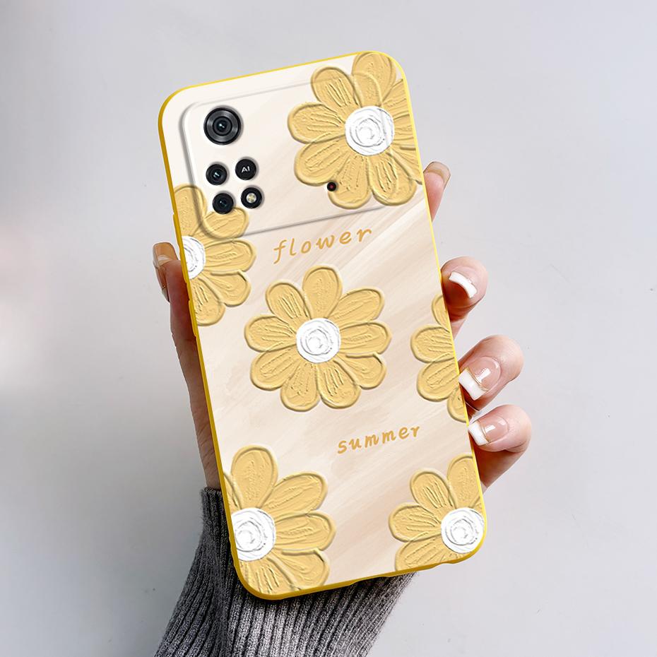 Чехол для Poco X4 Pro 5G Poco M4 Pro Милый Панда Задняя Крышка Мягкий Силикон Матовый Защитный Funda Для Xiaomi Poco X4 Pro Чехол для Телефона