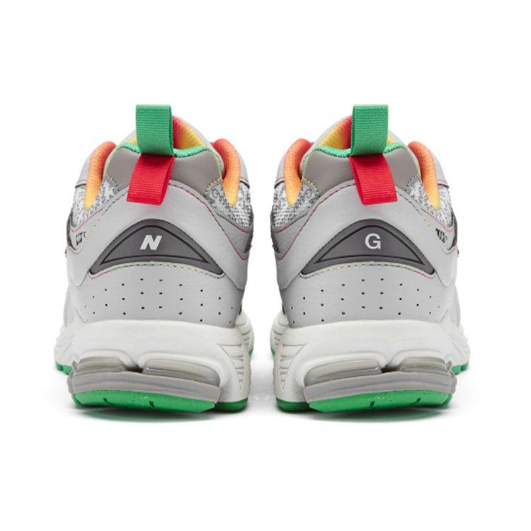 Кроссовки унисекс GANNI x New Balance 2002R Raincloud Белый Дождевое облако Островной зеленый M2002RGD