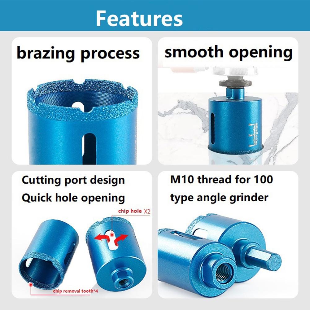 Hole Drill Drilling Core Bit For Marble M10 Thread