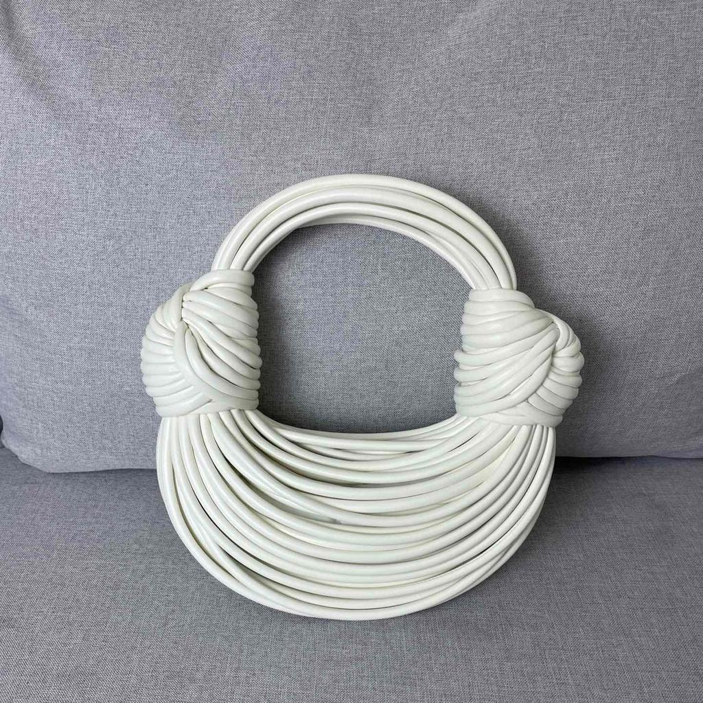 Cross Border Noodle Bag Новая натуральная кожаная сумка с узлом на ощупь, плетеная сумка на одно плечо для женщин