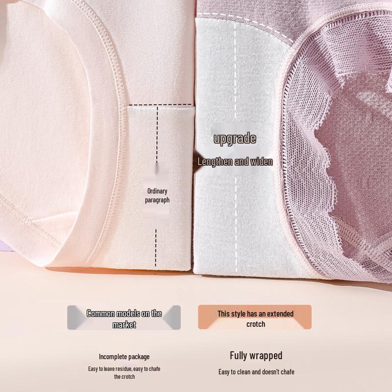 GUJIN Женские хлопковые трусы-слипы большого размера с контролем живота