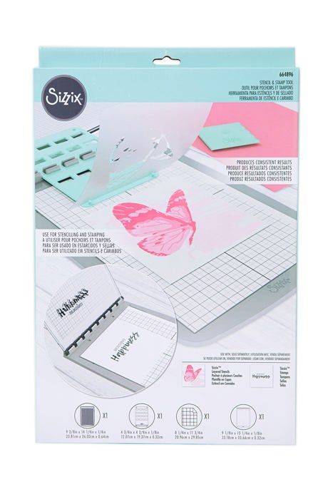 Машина для вырезания - Sizzix - 664896 - Инструмент для трафарета и штампа - Нескользящая основа - Совместим с Sizzix