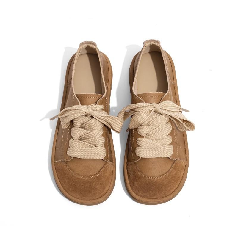 2024 Новые женские туфли на плоской подошве класса люкс от бренда Mori, женские туфли на плоской подошве в стиле ретро с круглым широким носком, симпатичные босоножки для девочек