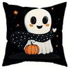 1Pc Cute Halloween Ghost & Pumpkin Throw Pillow Covers Set, Festive Home Decor, Ideal Halloween Gift & Small Present