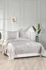 Комплект покрывала Lale, покрывало 235x250 с наволочкой, ткань парча, полный размер, двойной размер серый