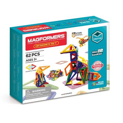 Magformers Набор 'Дизайнер' из 62 деталей - Магнитные блоки, Образовательная игрушка для развития креативности [Б/у]