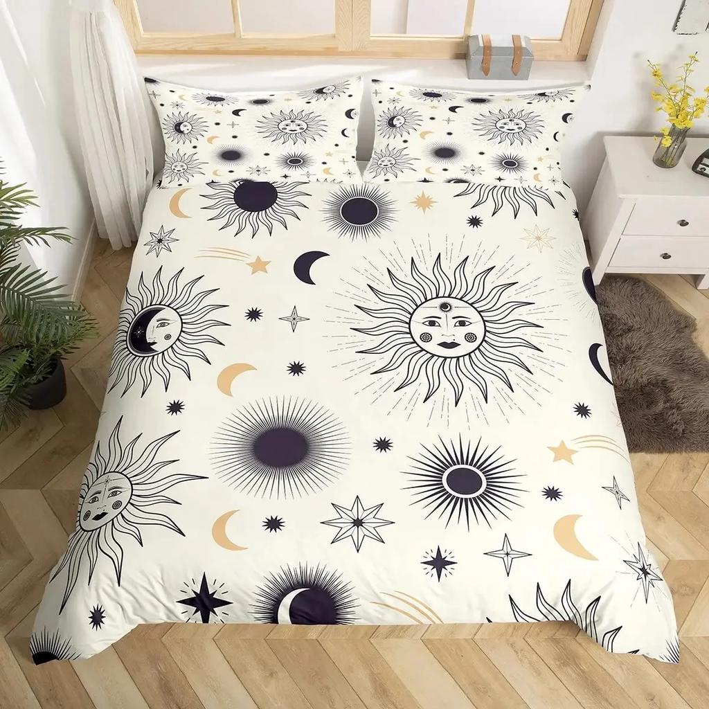 3D Символы Викинг Руны Набор Пододеяльников Комплекты Постельного Белья Полный Размер, Скандинавский Чехол для Одеяла Стиранный Чехол-Покрывало из Микрофибры