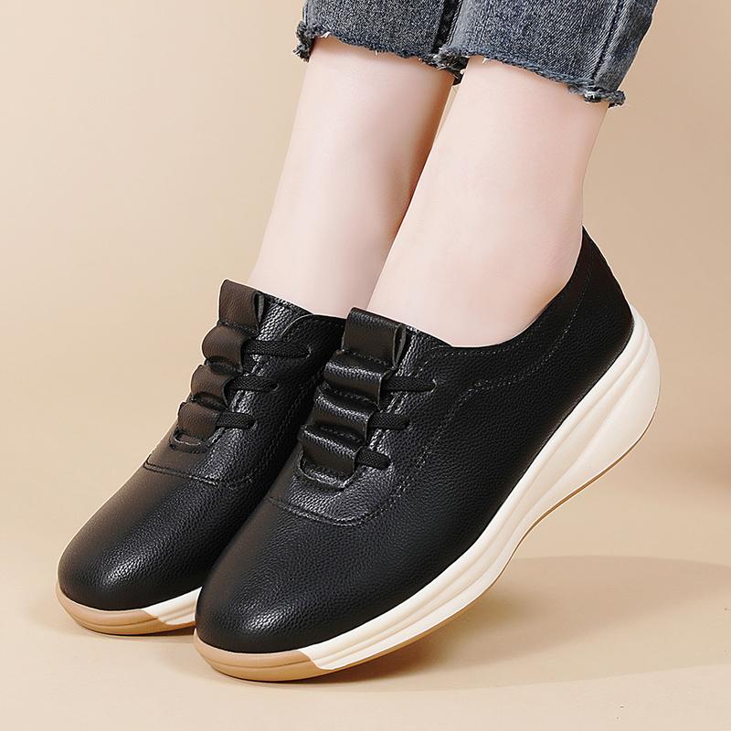 Женские оксфорды, осенне-зимняя кожаная черная офисная деловая обувь в британском стиле для студенток и девушек