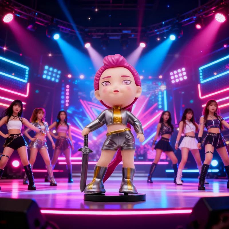 Новая K-pop фигурка Охотники на демонов игрушка мультяшная Руми/Мира/Зои фигурка из ПВХ украшение для рабочего стола модель кукла игрушка подарок для фанатов