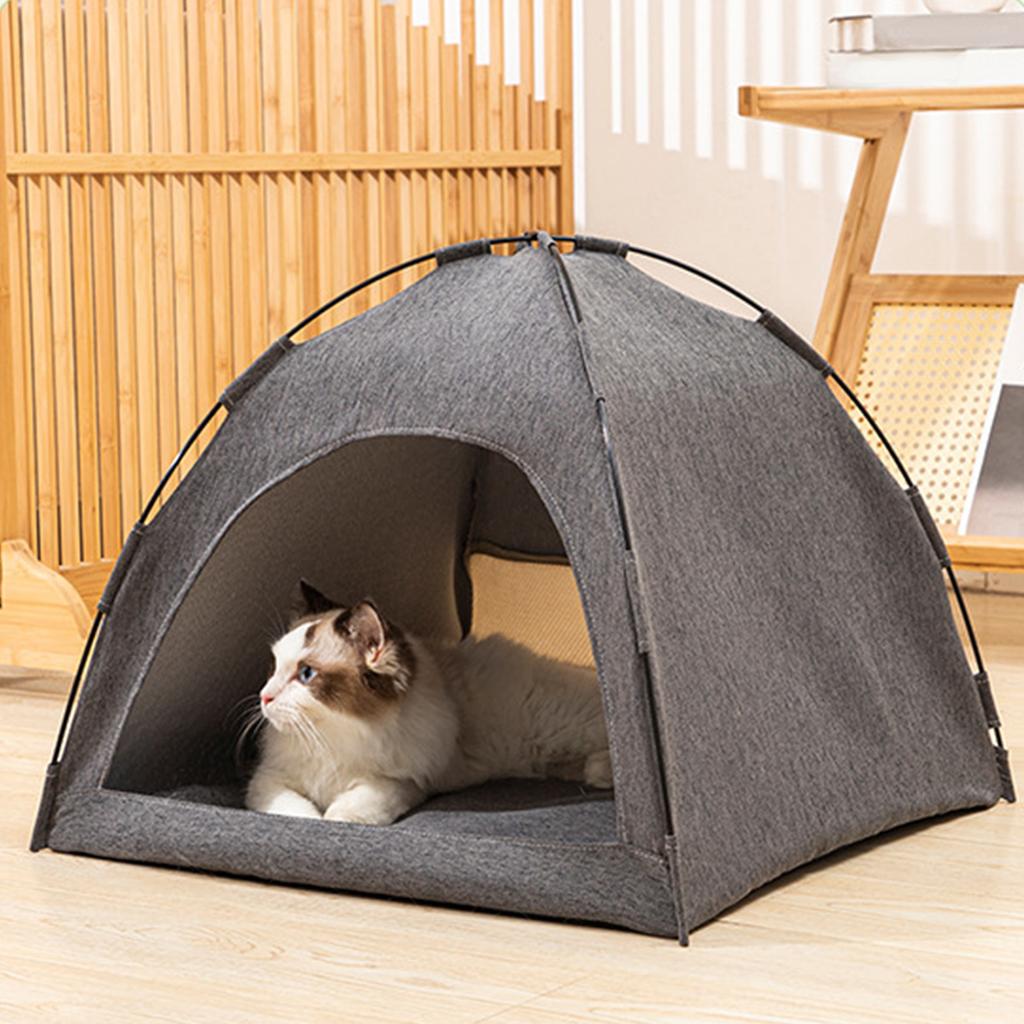 Палатка-кровать для кошки Большое пространство Дышащая Удобная Моющаяся Палатка-домик для питомца кошки собаки Все сезоны Размер S
