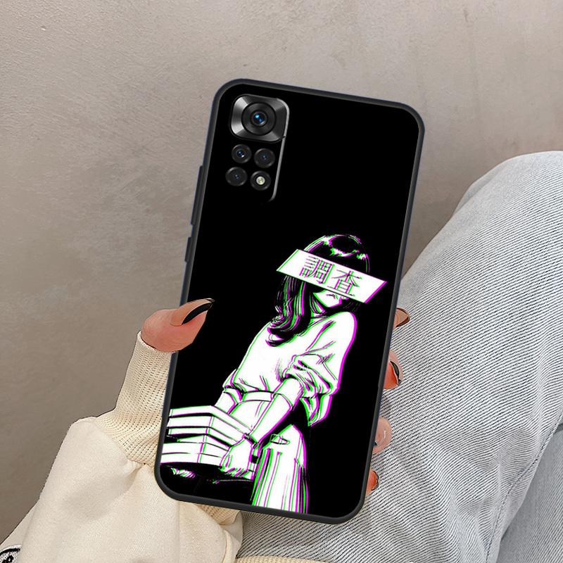 Грустная японская аниме эстетика Для Xiaomi Redmi Note 13 10 12 11 14 15 Pro Plus Чехол-обложка Для Redmi 15 13C 12C 14C 10C 15C