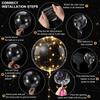 Светящиеся шары, светящиеся шары, светодиодные шары Bobo Fairy Lights, шары с 10-футовыми огнями, гирлянды, гелиевые светящиеся шары на день рождения