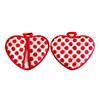 1Pc Heart Shaped Anti-scald Hand Clip Oven Mitt Cotton Thermal Insulation Heat-proof Heat Insulation Pad Polka Dot Print