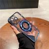 iPhone 17 Pro Max Магнитный Держатель Гальванизированный Прозрачный Защитный Чехол