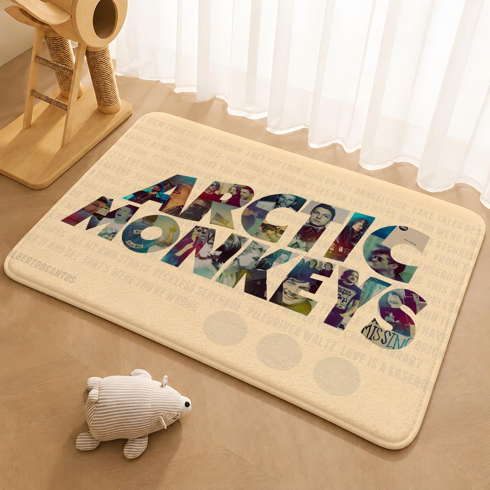 Коврик для пола ArcticS M-Monkeys Мягкий фланелевый нескользящий коврик для двери в гостиную