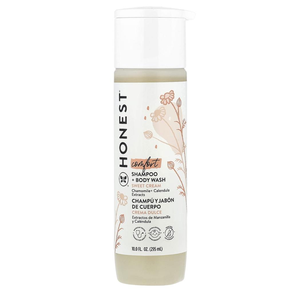The Honest Company Comfort, Shampoo + Body Wash, Sweet Cream, 295ml (10fl Oz)