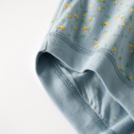 Seniors Women Cotton Underwear Soft Full Coverage Panties Plus Size Moisture-Absorbing Briefs for Medium Elderly Ladies