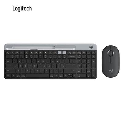Logitech Беспроводная клавиатура K580 Slim для нескольких устройств в комплекте с мышью Pebble M350