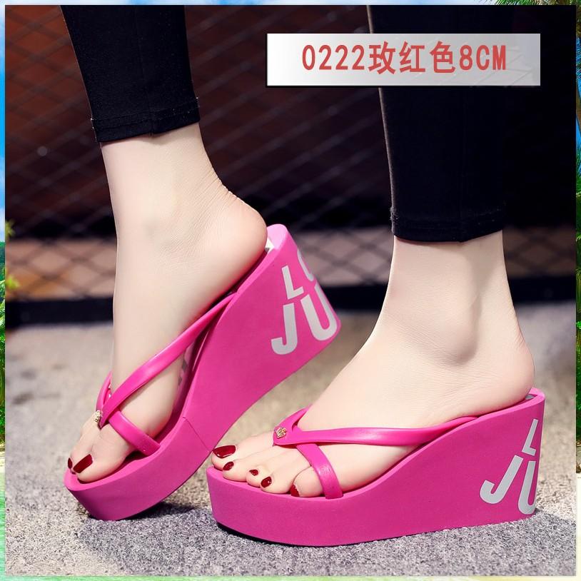 Летние красивые женские шлепанцы на платформе и очень высоком каблуке11 см пляжная обувь тапочки свадебные тапочки женская обувь роскошь