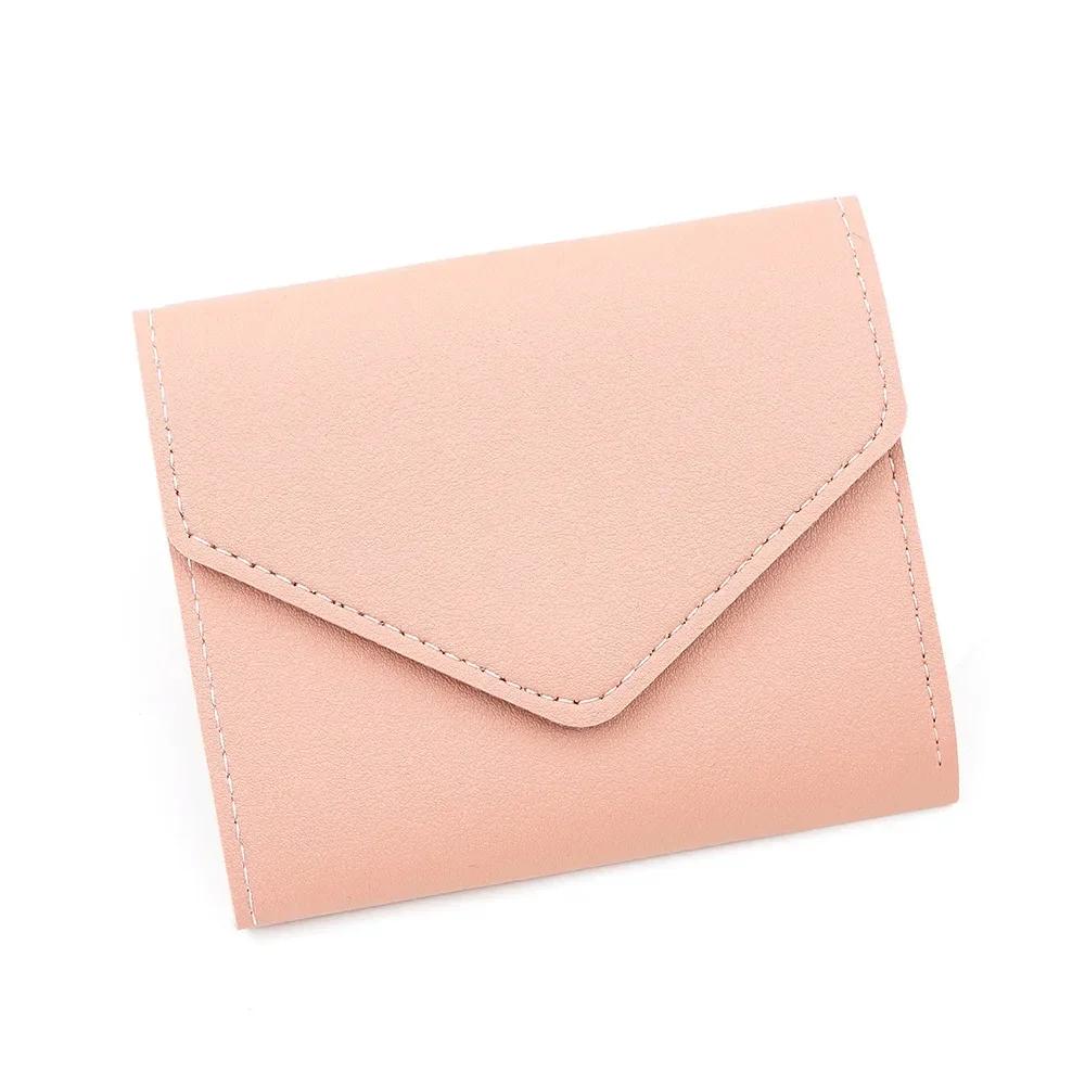 New Cute Wallets for Women Small Hasp Girl Credit Card Holder for PU Leather Coin Purse Female Wallet Short Purses for Women