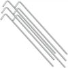 50PCS Pointed Tip Camping Ground Sheet Anchor Silver Metal Tent Pegs New Heavy Duty Tent Pegs