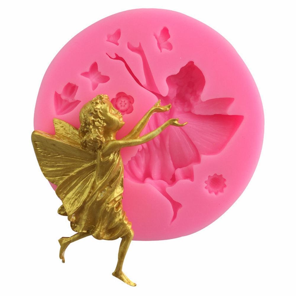 Girl Silicone Candy Chocolate Baking Cupcake Mold Fondant Cake Decorating Tools Bakeware