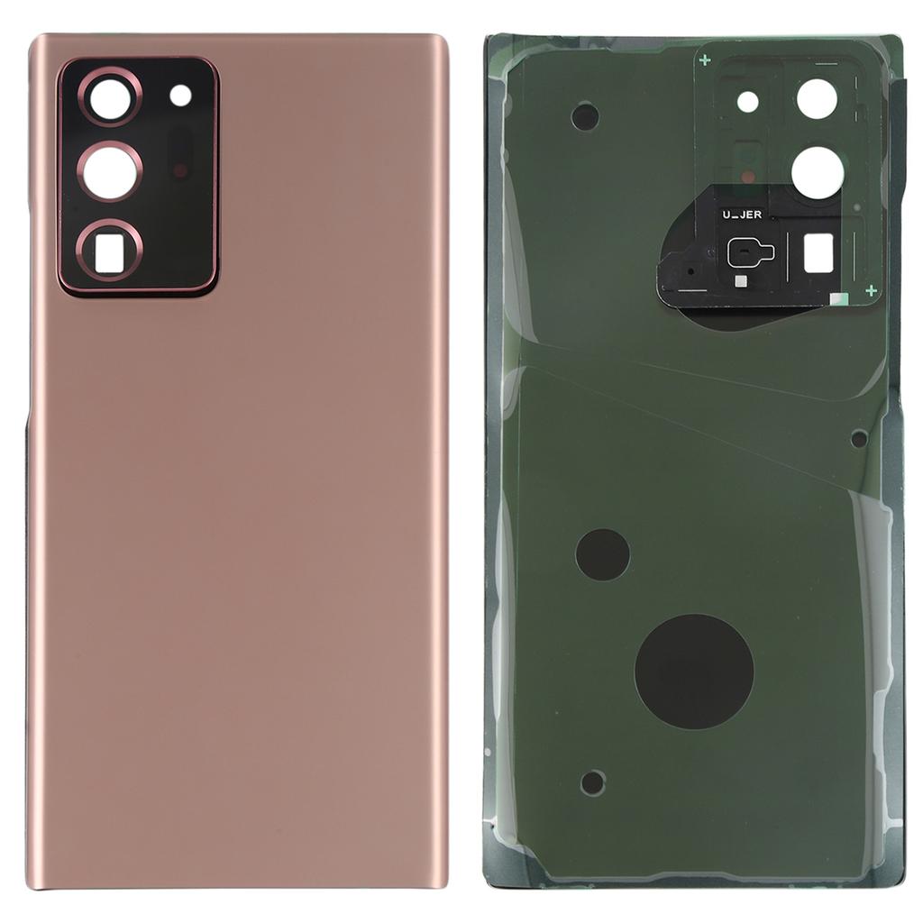 For Samsung Galaxy Note20 Ultra 5G Back Battery Housing Cover with Camera Ring Lens Cover Spare Part (without Logo)