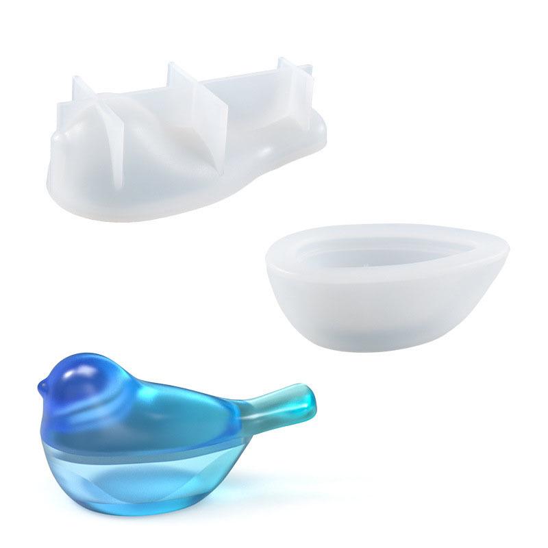 3D Коробка-хранилище для маленькой птички Силиконовая форма - DIY Кристальная эпоксидная смола