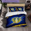 Футбольный комплект постельного белья Leeds United из 3 предметов Мягкий пододеяльник с наволочками Набивной комплект для декора спальни для дома