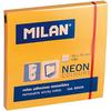 Клейкие заметки - MILAN - Блок 100 листов - Флуоресцентный оранжевый - 76 x 76 мм - Переклеиваемые