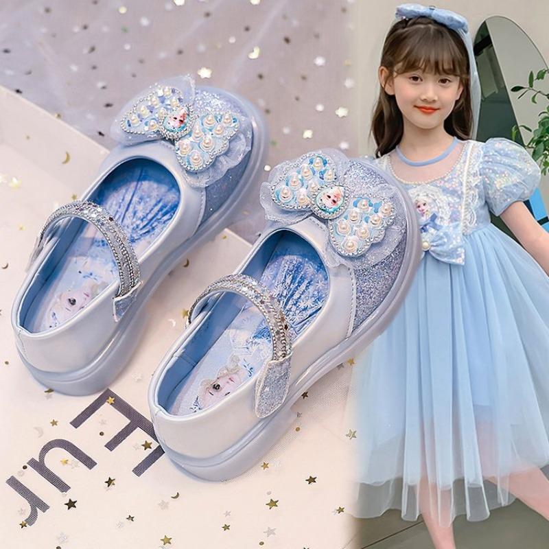 Детская обувь для девочек, обувь принцессы, весна и осень, новая мода, мягкая подошва, обувь для маленьких девочек, украшенная стразами, детская стеклянная обувь
