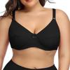 Women Plus Size Bra Full Cover Unpadded Rim Bras Unlined Simple Daily Underwear Lingerie E Cup