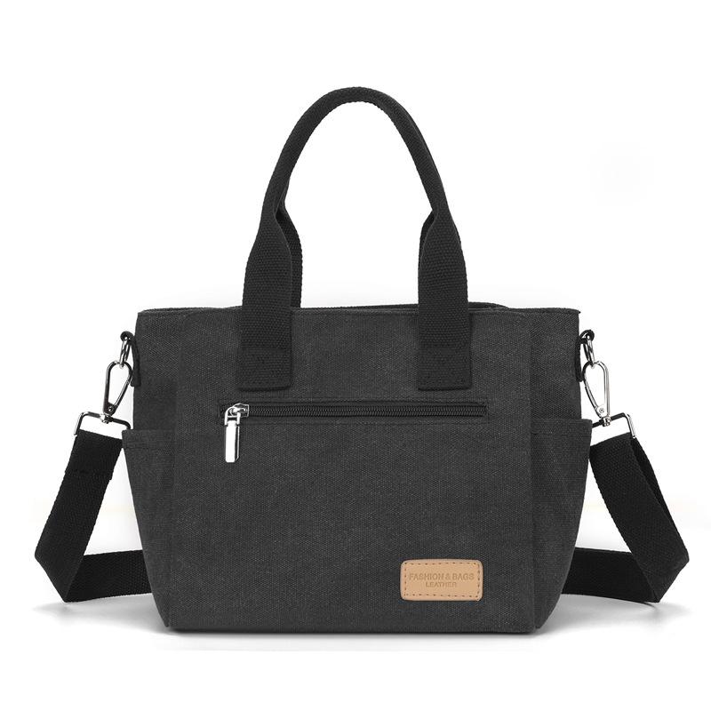 Женская сумка через плечо, большая вместительная сумка из холста