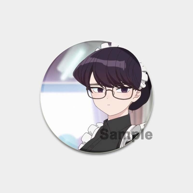 58 мм аниме «Коми может T общаться», булавка с отворотом, значок для косплея с героями мультфильмов, креативные подарки, броши Gujian Одноклассники, милые булавки для рюкзаков