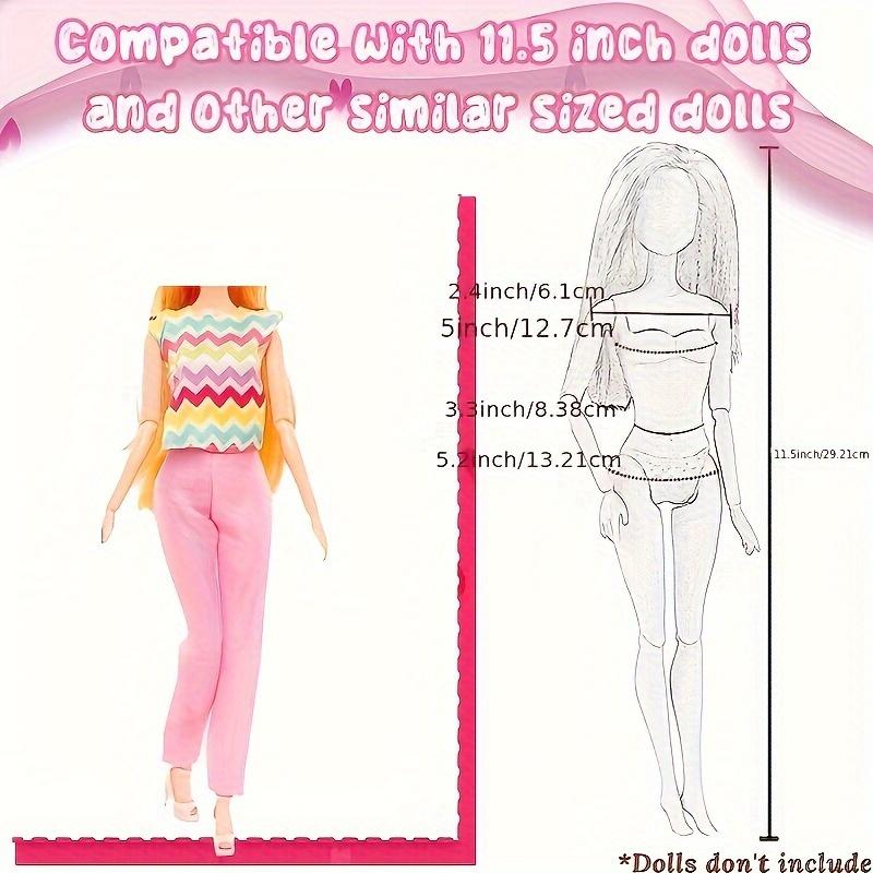 38 PCS Doll Clothes and Accessories Wedding Gowns Tops Pants Fashion Dresses Sets Swimsuits Bikini Skirt for 11.5inch/30cm Doll