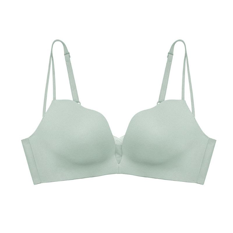 Нижнее белье, утолщающий бюстгальтер со сборками и верхней поддержкой, не оставляющий следов