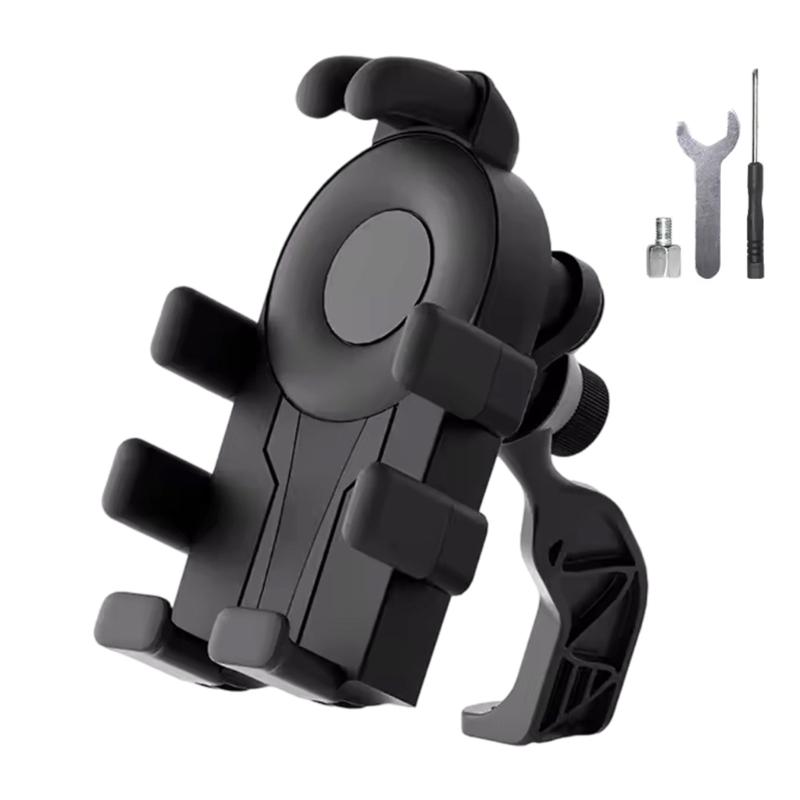 Держатель для телефона на мотоцикл, Держатель для мобильного телефона на мотоцикл, Зажим на руль велосипеда для телефона 4,7-7 дюймов