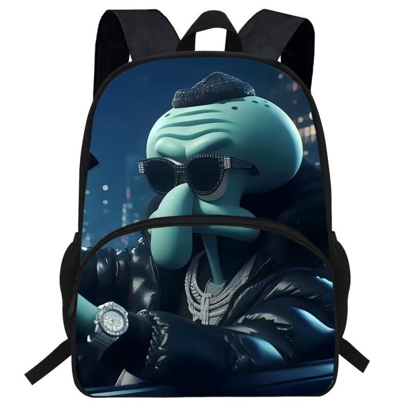 Kids SpongeBob SquarePants Backpack School Lightweight Ergonomic Cartoon Shoulder Bag Elementary Students