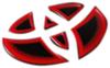 SilkBlaze Накладка с красной эмблемой Heat/Черная основа T-02 HRO-T02BK