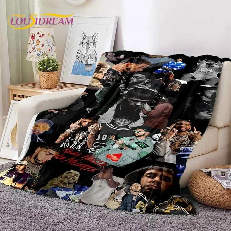 Пледы с принтом рэпера и певца Free Anuel AA Hip Hop, Мягкий плед для дома, спальни, кровати, дивана, пикника, путешествий, офиса, покрывало для детей