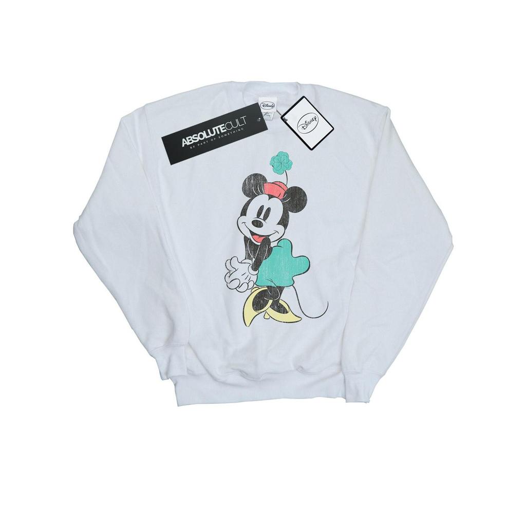 Disney Mens Minnie Mouse Shamrock Hat Sweatshirt