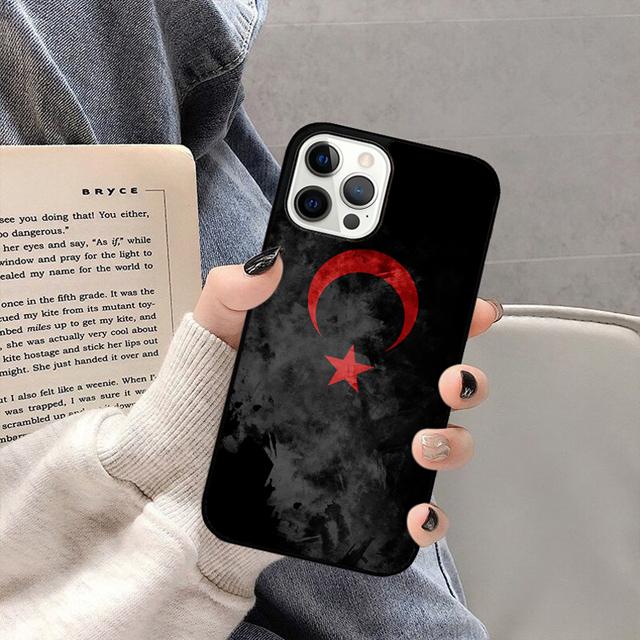 Турция Турецкий Флаг Чехол для Телефона Задняя Крышка для iPhone 17 Air 16 15 14 13 11 12 Pro Max Plus Корпус Coque