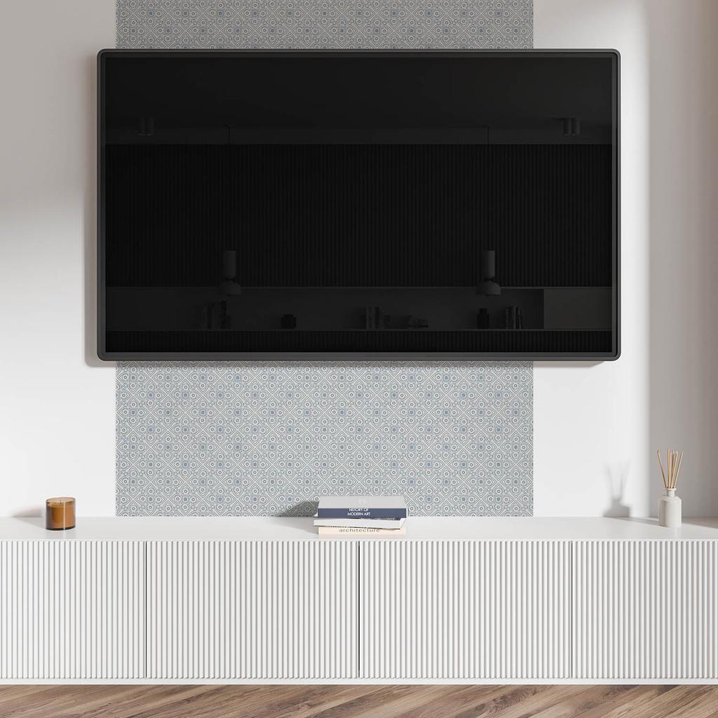 Dekoracyjny Panel Ścienny Samoprzylepny Winyl 120X60 Cm Geometryczny Wzór Z Rombami