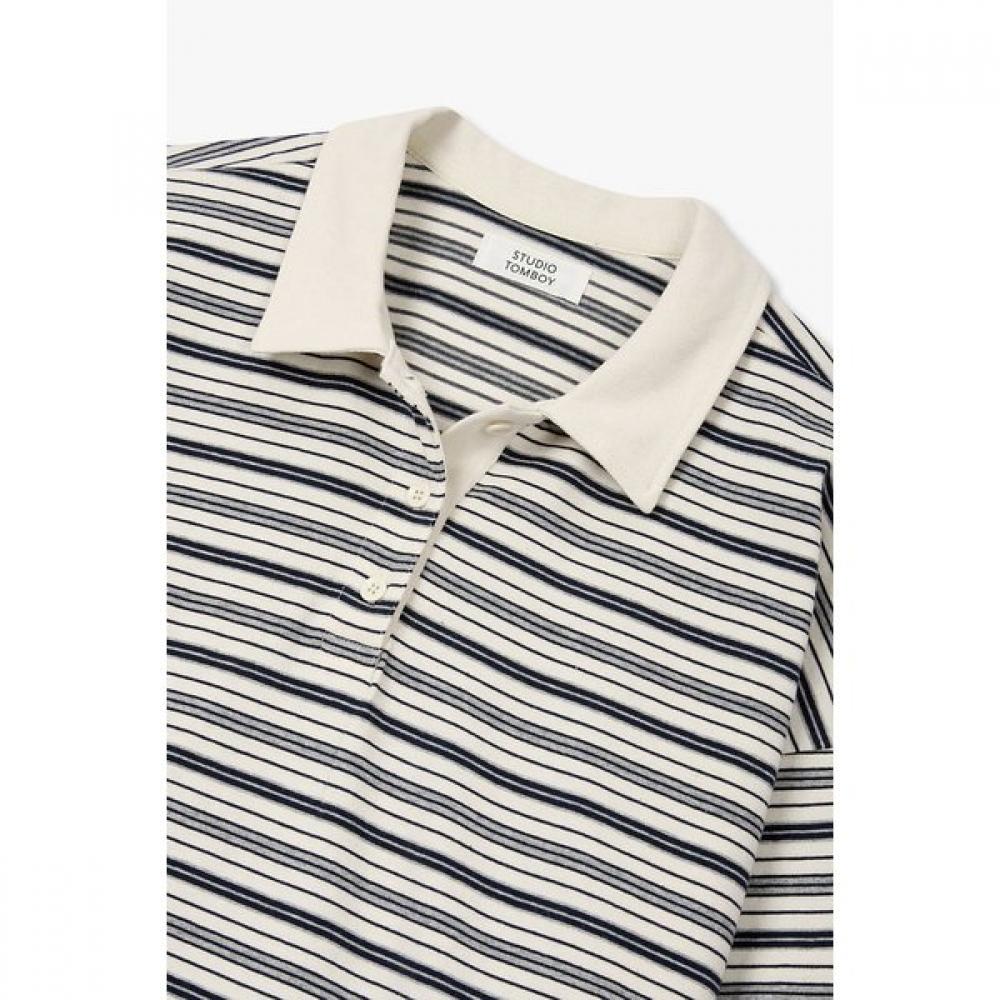Studio Tomboy Stripe Polo Shirt 9176122977